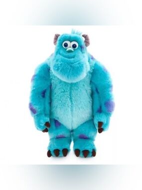 Disney Sulley Plush Monsters Inc Blue Purple Spotted Stuffed Toy Soft Doll 15”